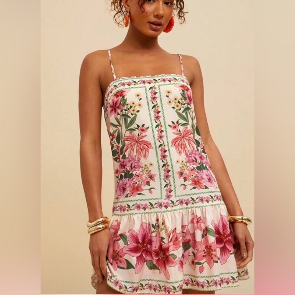 Floral Spaghetti Strap Dress